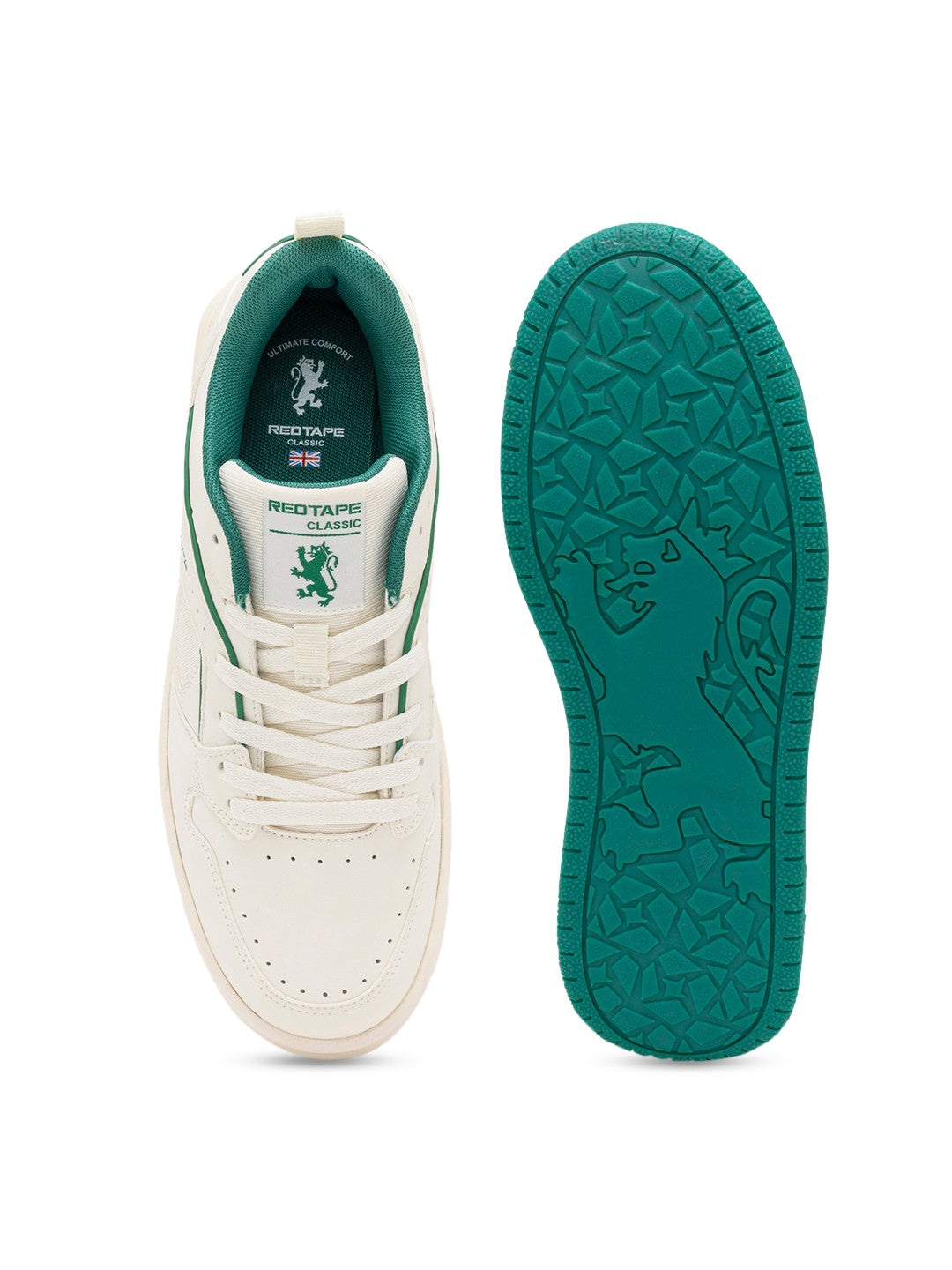 Red Tape Perforations Sneakers