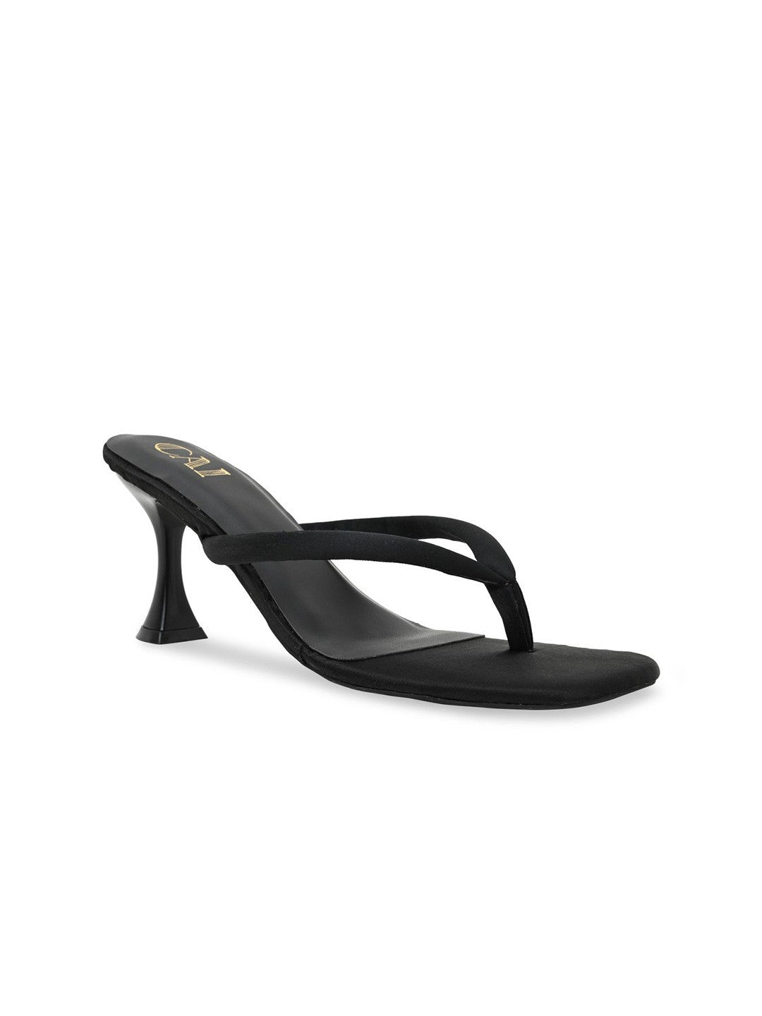 Theater Square Toe Block Slingback Heel Mules