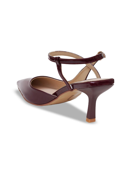 Sherrif Shoes Pointed Toe Slingback Backstrap Mules