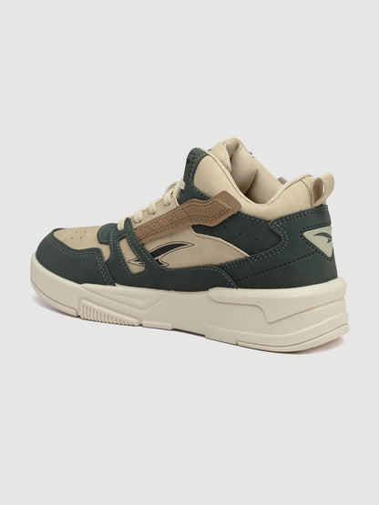 Asian Colourblocked Mid-Top Sneakers