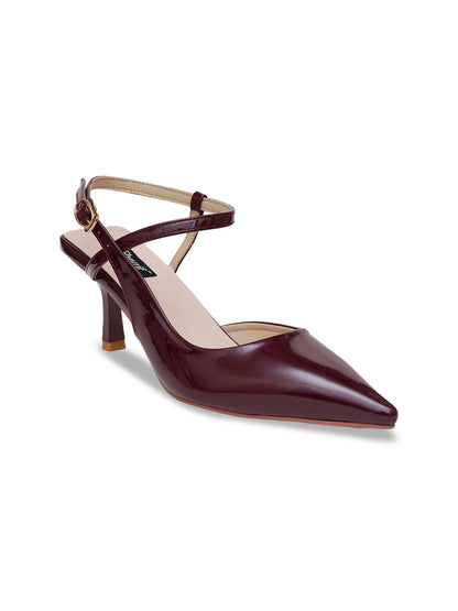 Sherrif Shoes Pointed Toe Slingback Backstrap Mules