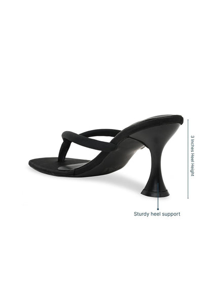 Theater Square Toe Block Slingback Heel Mules