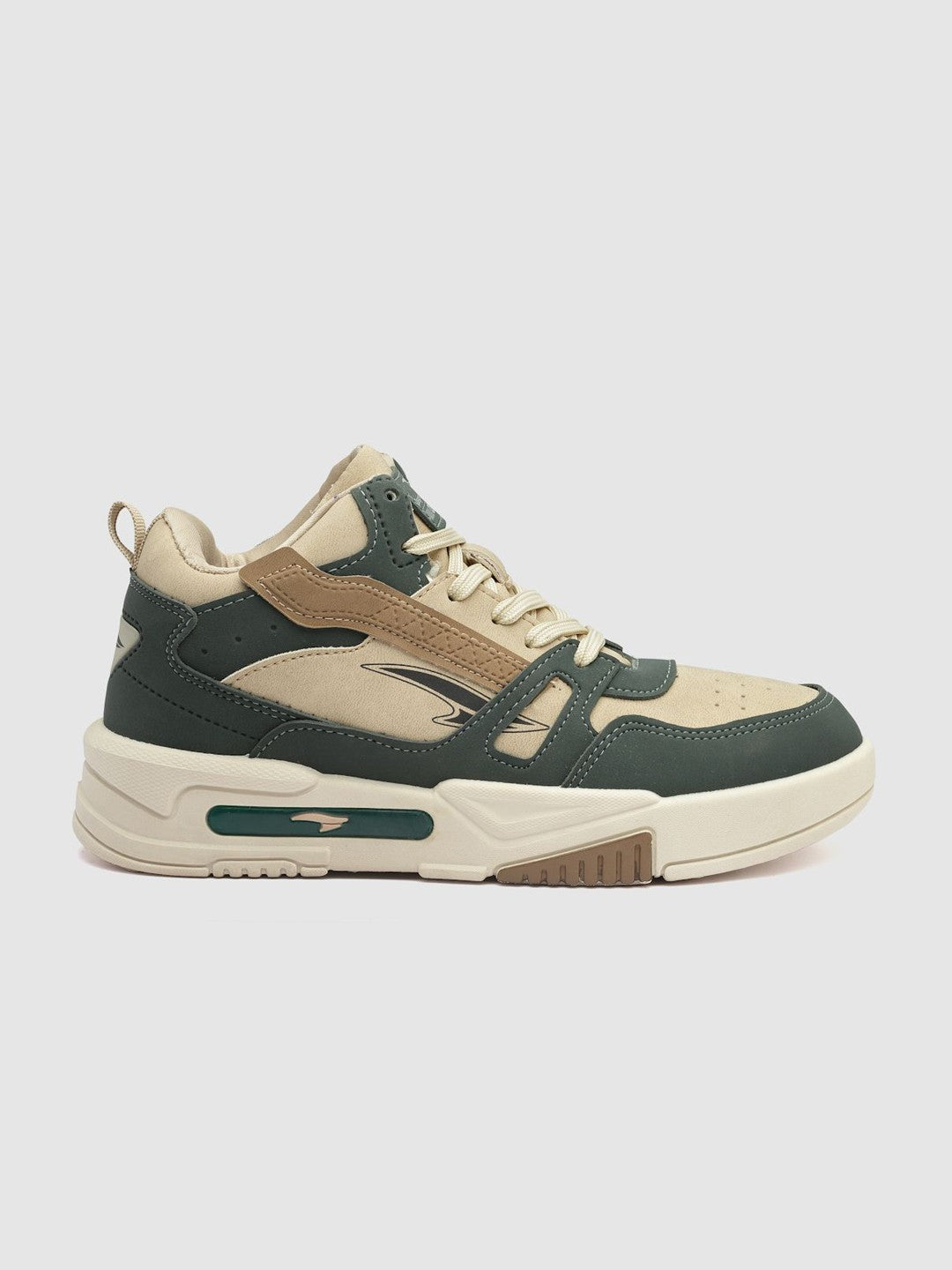 Asian Colourblocked Mid-Top Sneakers