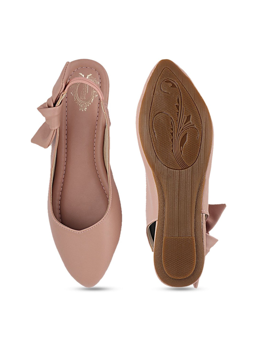 Shoetopia Girls Bow Detail Mules