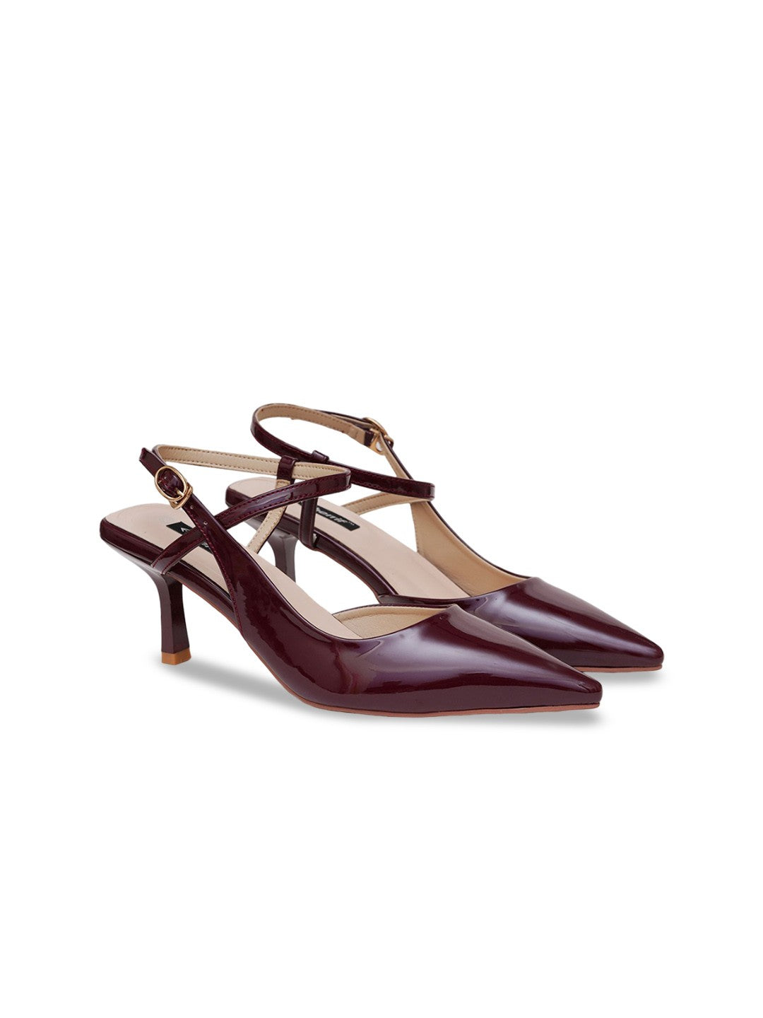 Sherrif Shoes Pointed Toe Slingback Backstrap Mules